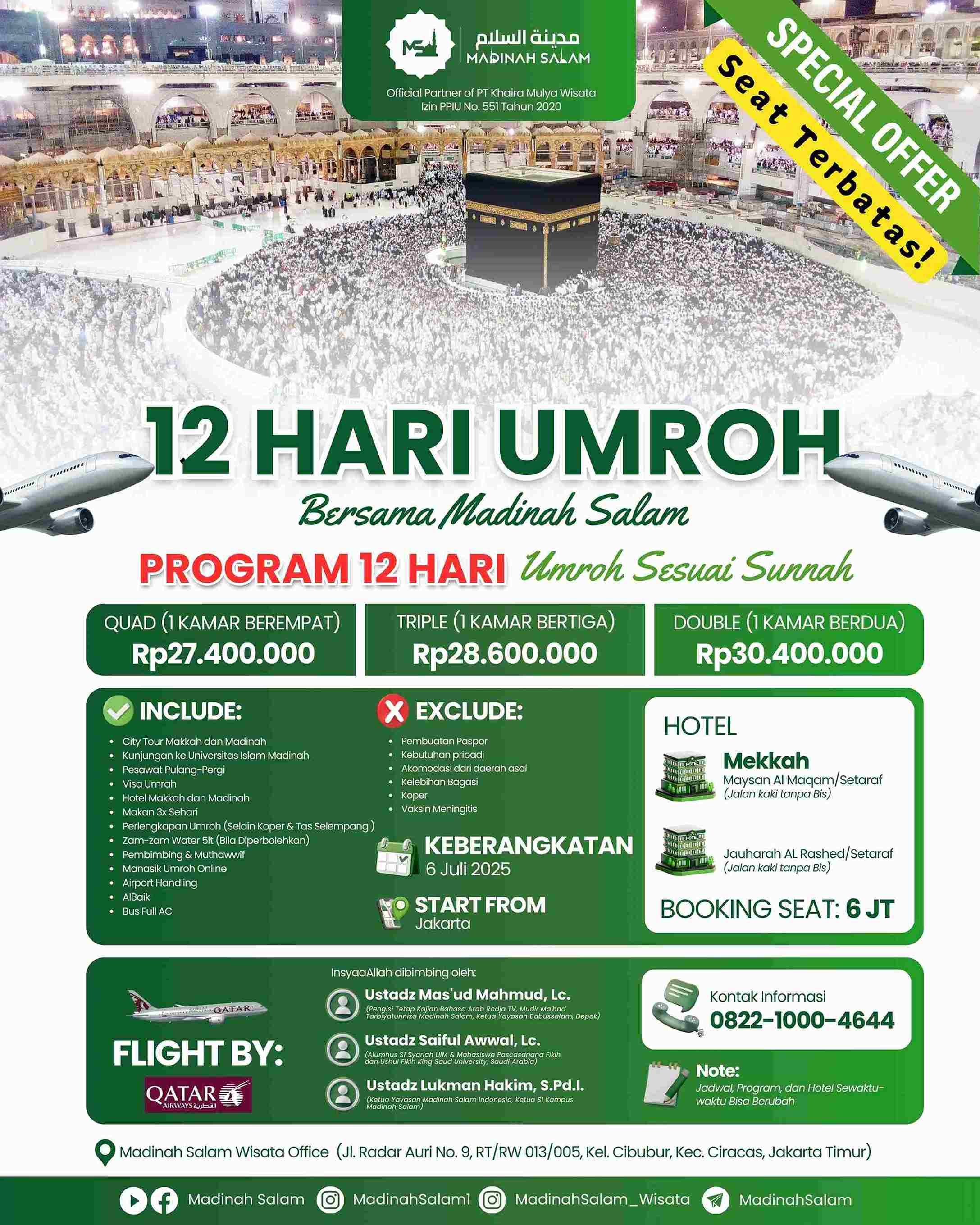 Paket Umrah Liburan yang sudah sold out
